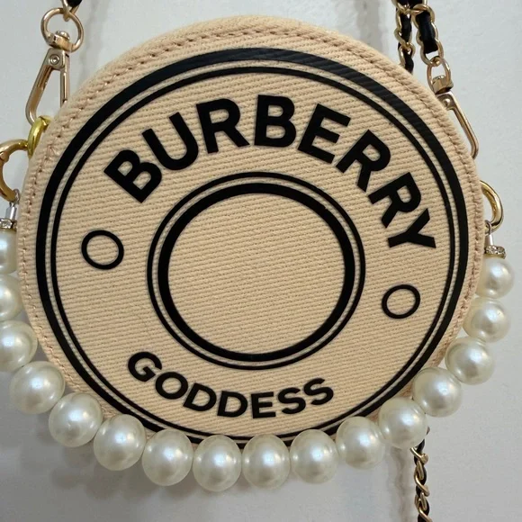 Burberry Beige and Black Mini Crossbody Bag - Picture 2 of 3